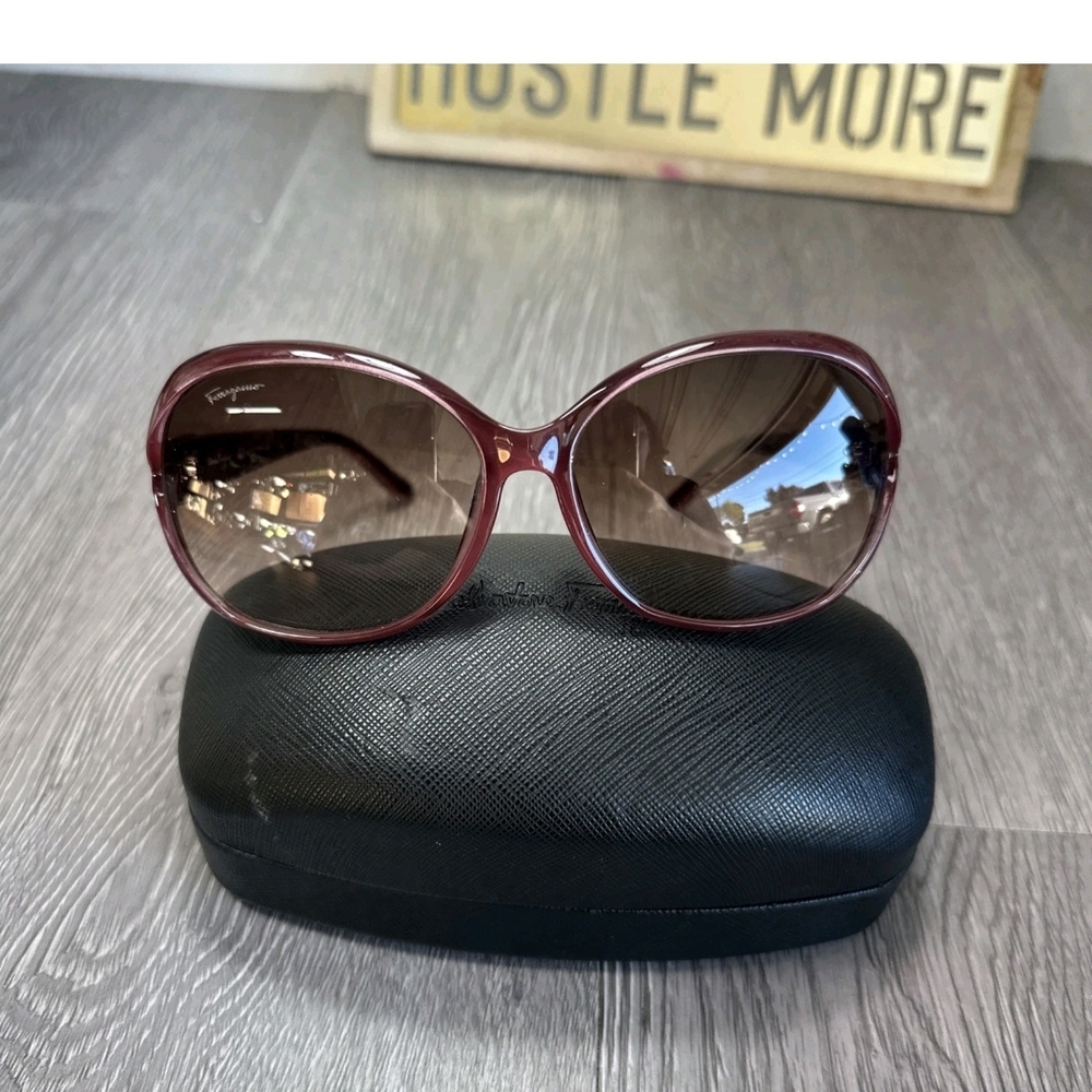 Salvatore Ferragamo Women's Burgundy Sunglasses